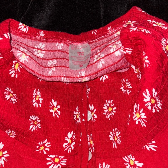 No Boundaries Red Daisy Print Two-Piece Set - Picture 8 of 12